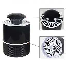 Лампа пастка для комарів нищівник комах 5 Вт USB Mosquito Killer Lamp чорна - мініатюра 5