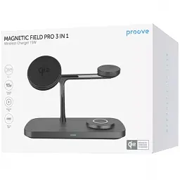 Бездротовий зарядний пристрій Proove Magnetic Field Pro 15W Black (WSMP15002001) - мініатюра 10