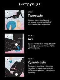 Анатомічний масажер простати з дистанційним керуванням, 17х4 см (чорний) Lelo Hugo - мініатюра 10