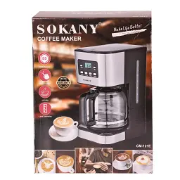Кавоварка крапельна Sokany CM-121E з підігрівом кавника 1,5 л Sokany CM-121E - мініатюра 18