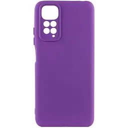 Чохол TPU GETMAN Liquid Silk Full Camera для Xiaomi Redmi Note 11 (Global) / Note 11S Фіолетовий / Purple