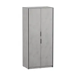 Шафа для речей Moreli Forte F-0012 зі штангою в стилі Loft 932х2107х590 мм Бетон Тефра