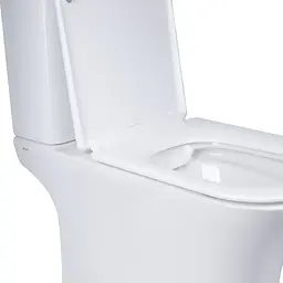 Унітаз-компакт Qtap Presto Quadro безободковий з сидінням Soft-close QT24221215AW, Білий - мініатюра 6