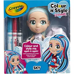 Набор для творчества Crayola Colour n Style, Стильные девушки, Скай (918938.005)