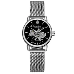 Наручний годинник жіночий 028-3D Де би не була Silver-Black Awarder acs0031810