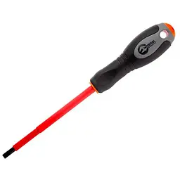 Викрутка діелектрична плоска шліцева Intertool SL6.5 х 150 мм VT-3207