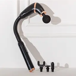 Перкусійний масажер Fascial Gun Massage 4 насадки, чорний Huizhou HP-11-11B - мініатюра 7