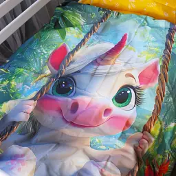 Комплект постільної білизни MirSon Kids Time 17-0717 Unicorn in the Tropics Ranforce Elite 143 x 210 см (2200010620740) - мініатюра 3