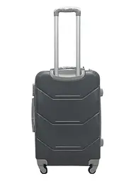 Валіза середня M пластикова Carbon 147C 80л Сірий - мініатюра 3