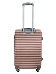 Валіза середня M ABS-пластик Milano bag 004 66×44×28,5см 75л Рожеве золото - мініатюра 3