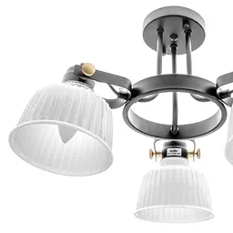 Люстра стельова Brille класична E14 40W BK (BR-01463C/3) - мініатюра 3