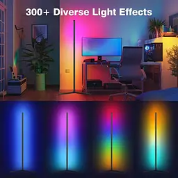 Світлодіодний торшер riyo RGB з додатком та пультом дистанційного керування 16 мільйонів кольорів - мініатюра 4