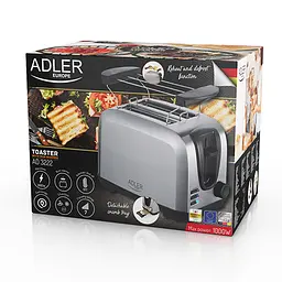 Тостер з підставкою для булочок Adler AD 3222 - мініатюра 7