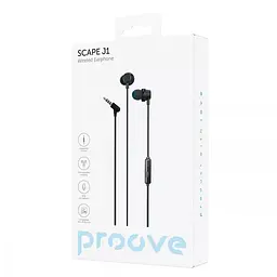 Навушники Proove дротові Scape J1 3.5mm чорні - мініатюра 2