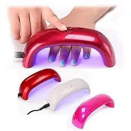 LED лампа для сушіння гель-лаку, рожевий - мініатюра 3
