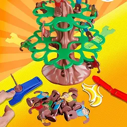 Настільна інтерактивна гра Ummi 707-31 Jumping Monkeys Game Brown / Green - мініатюра 4
