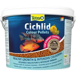 Сухий корм для акваріумних риб Tetra в гранулах Cichlid Colour 10 л для всіх цихлідів
