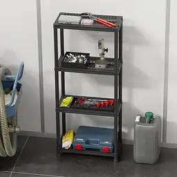 Стелаж Toomax Universal Vent 63-4 на 4 полиці 60х30х138 см чорний (00-00005136) - мініатюра 4