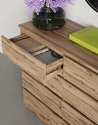 Комод в спальню MebelStar Нео 8Ш 120x43x98 см Дуб тахо (MBS-1091) - мініатюра 3