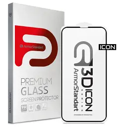 Скло захисне Armorstandart Icon 3D Apple iPhone 14 Pro Black (ARM61972)
