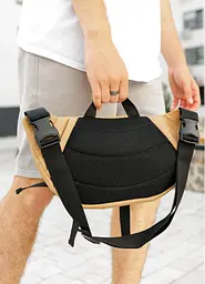 Велика чоловіча сумка бананка Sambag DynamicDart бежева 38 × 21 × 7 см (80411026m) - мініатюра 6