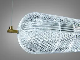 Підвіс LED Diasha D221204/1A L1000 золото 25 Вт циліндричний - мініатюра 6