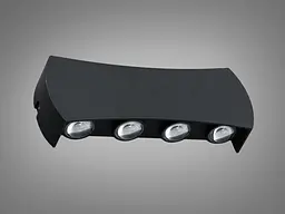 Архітектурне бра чорне Diasha DFB-8622-8BK - мініатюра 3
