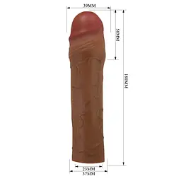 Насадка на пеніс Pretty Love Chane, коричнева PRETTY LOVE BI-026254-1 103665 - мініатюра 9