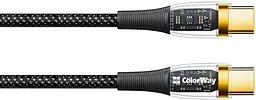 Кабель ColorWay Type-C - Type-C (PD 100W) 5А 1.2m Black (CW-CBPDCC053-BK)