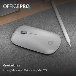 Бездротова миша OfficePro M225S Silent Click Wireless Silver (M225S) - мініатюра 5