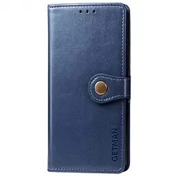 Шкіряний чохол-книжка GETMAN Gallant (PU) для Xiaomi Redmi Note 8 Pro Синій