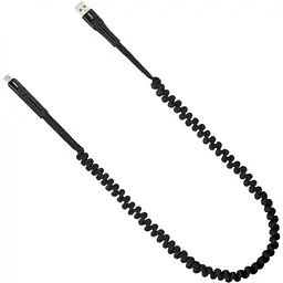 USB кабель Gelius Pro Spring Cable Type-C 2.4 А 1.2 м GP-UC101 Black - мініатюра 6