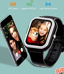 Дитячий смарт годинник Lemfo D89 з GPS трекером, SIM-картою, відеодзвінками, AMOLED дисплеєм, камерою, прослуховуванням, голосовим чатом, Wi-Fi та кнопкою SOS Синій - мініатюра 14