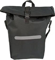 Велосипедна сумка на багажник із дощовиком 22L чорна Bikemate sum0028924 - мініатюра 4