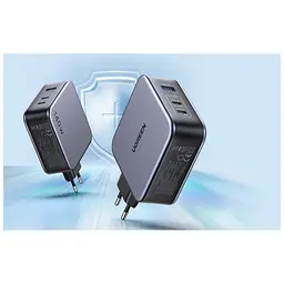 Зарядний пристрій Ugreen 3xUSB 140W (2хUSB-C+USB-A) Gan CD289 with C to C Cable 1.5m (90549) - мініатюра 4