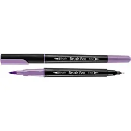 Маркер акварельний Santi Brush Pen SW-07 гіацинт двосторонній 6 шт. (391007)