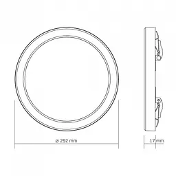 LED світильник круглий VIDEX DL6R 24W 3000K-4000K-6500K White - мініатюра 6