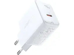Мережевий зарядний пристрій Acefast A1 Fast Charge Wall Charger 20 W White (6974316280040)
