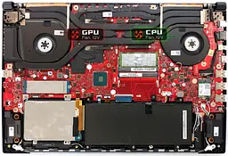 Вентилятор Asus (GPU fan 12V) кулер для моделей ноутбука ROG Strix Scar GL704GM, GL704GV, GL704GW (13NR00N0M10111) Asus, 12V, 4pin - мініатюра 3