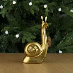Декоративна статуетка MBM My Home Равлик золота (DH-ST-24 S GOLD) - мініатюра 3