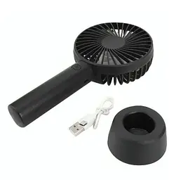 Ручний портативний вентилятор Portable Mini Fan X9 на акумуляторі з ручкою міні вентилятор USB - мініатюра 4