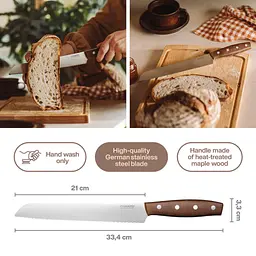 Ніж для хліба Fiskars Folken 21 см (1075695) - мініатюра 5