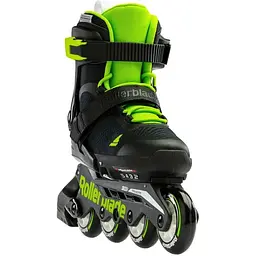 Ролики Rollerblade Microblade 2023 28-32 Black/Green (1012-07221900-T83-28-32) - мініатюра 3