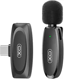 Мікрофон петличний XO MKF08A Type C black UA