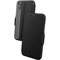 Протиударний чохол-книжка GEAR4 Oxford Folio для iPhone X/XS Black IC8OXDBLK