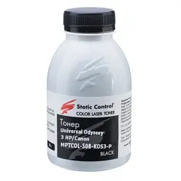 Тонер HP/Canon MPTCOL OS3 50г black (фасовка) Static Control (MPTCOL-50B-KOS3-P)