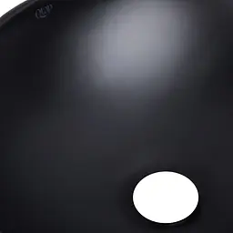 Умивальник Qtap Dove накладний овальний 410x335x145 мм Black matt + донний клапан PU03, Чорний матовий - мініатюра 5