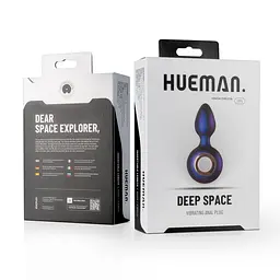 Анальна пробка Hueman Deep Space Vibrating Anal Plug 12.7 см (фіолетовий) - мініатюра 6