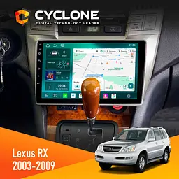 Штатна магнітола Lexus RX 2003-2007 Cyclone C9-013 4x64 DSP 4G Cyclone (НФ-00007322)