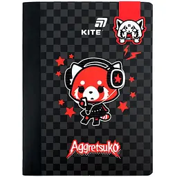 Блокнот Kite Aggretsuko А5 60 аркушів клітинка AR з магнітною закладкою (AR26-192)